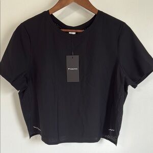 Fabletics Women's Short Sleeve Black Tee